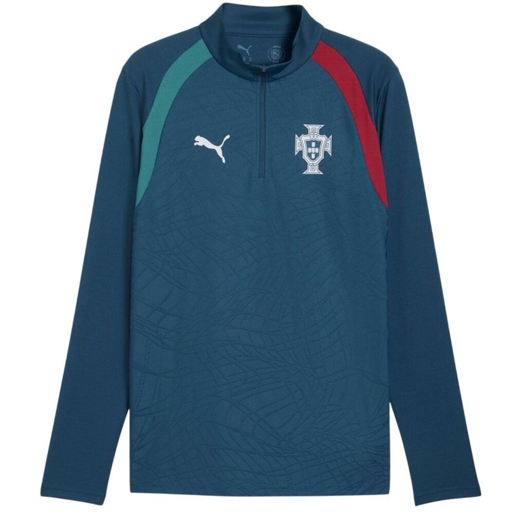 Puma Mens World Cup 2026 Portugal FC Long-Sleeved Drill Top / Green/Silver